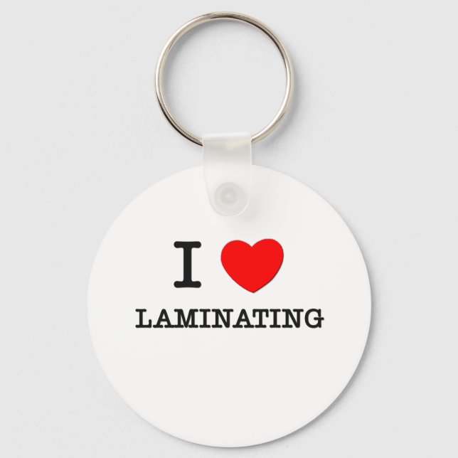I Kärlek Laminering Nyckelring (Framsida)