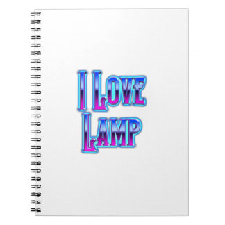 I Kärlek Lamp Anteckningsbok