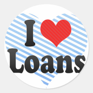 I Kärlek lån Runt Klistermärke