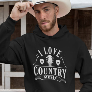 I Kärlek Land Music Hoodie