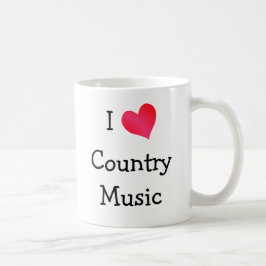 I Kärlek Land Music Kaffemugg