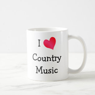I Kärlek Land Music Kaffemugg