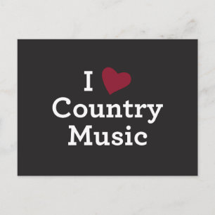 I Kärlek Land Music Vykort