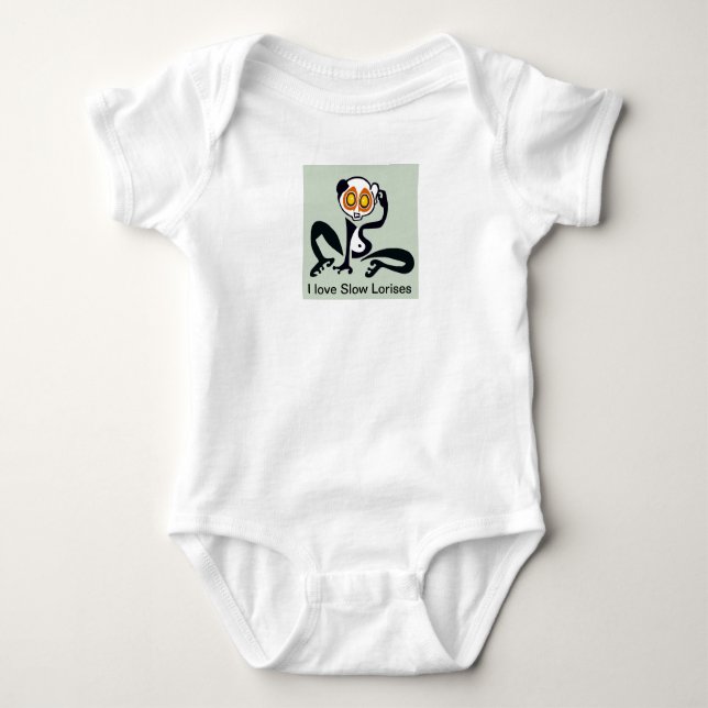 I kärlek Långsam FÖRLUSTNING - Primat - lemur - Wi T Shirt (Framsida)