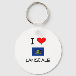 I Kärlek Lansdale Pennsylvania Nyckelring