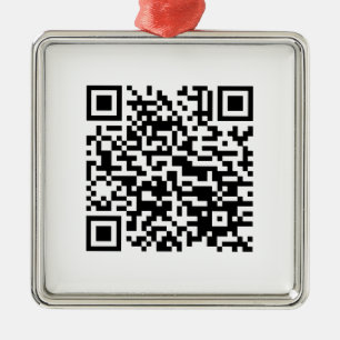 I Kärlek Laos (Khoy Huk Lao) Flagga QR-kod Lao G Julgransprydnad Metall