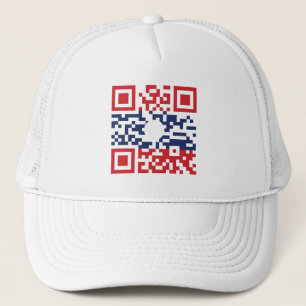I Kärlek Laos (Khoy Huk Lao) Flagga QR-kod Lao G Keps
