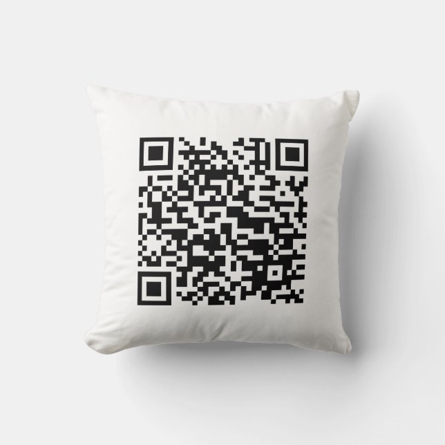 I Kärlek Laos (Khoy Huk Lao) Flagga QR-kod | Lao G Kudde (Framsida)