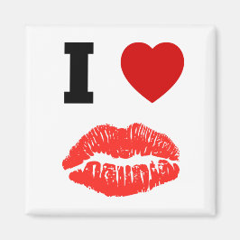 I Kärlek Läppar Kisses Magnet