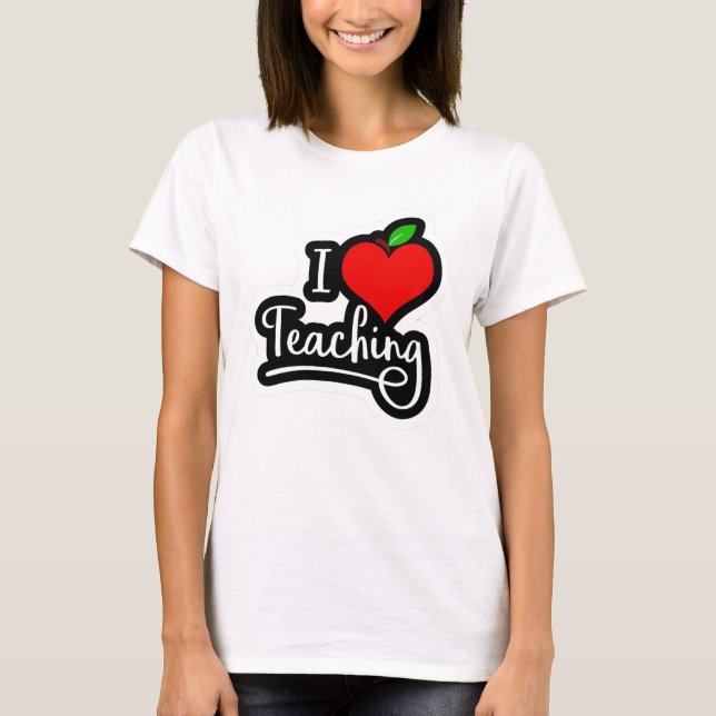 I kärlek Lärande T Shirt (Framsida)