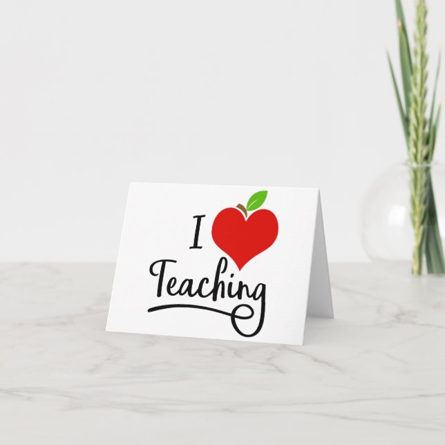 I Kärlek Lärare Helgkort (Framsida)