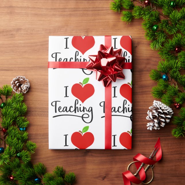 I Kärlek Lärare Presentpapper (Julgåva)
