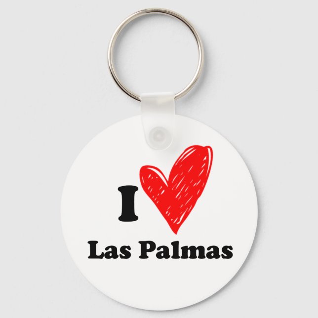 I Kärlek Las Palmas Nyckelring (Framsida)