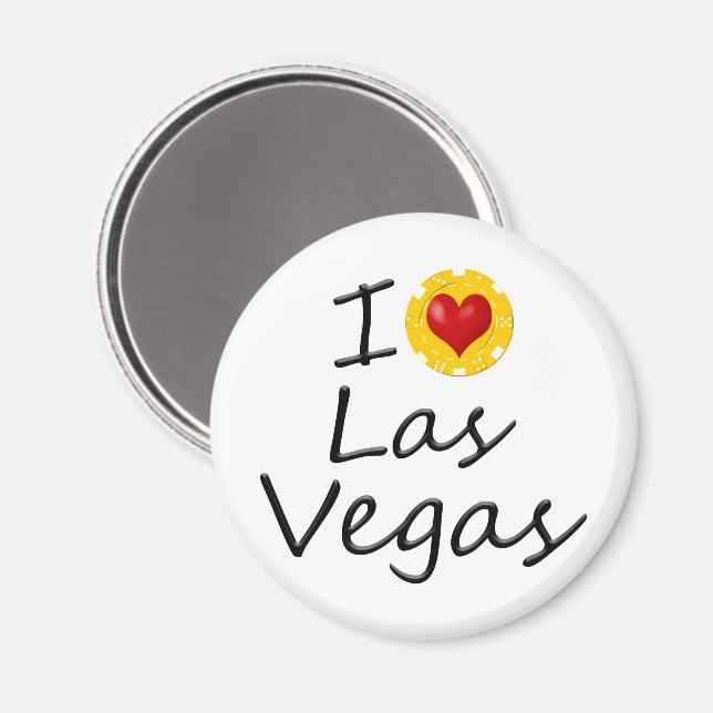 I Kärlek Las Vegas Magnet (Front/Back)