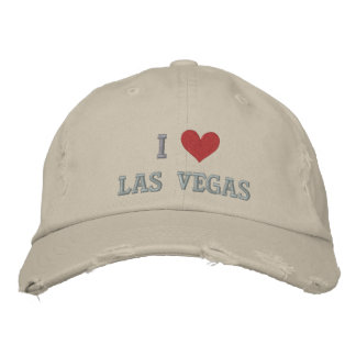 I KÄRLEK LAS VEGAS - NEVADA BRODERAD KEPS