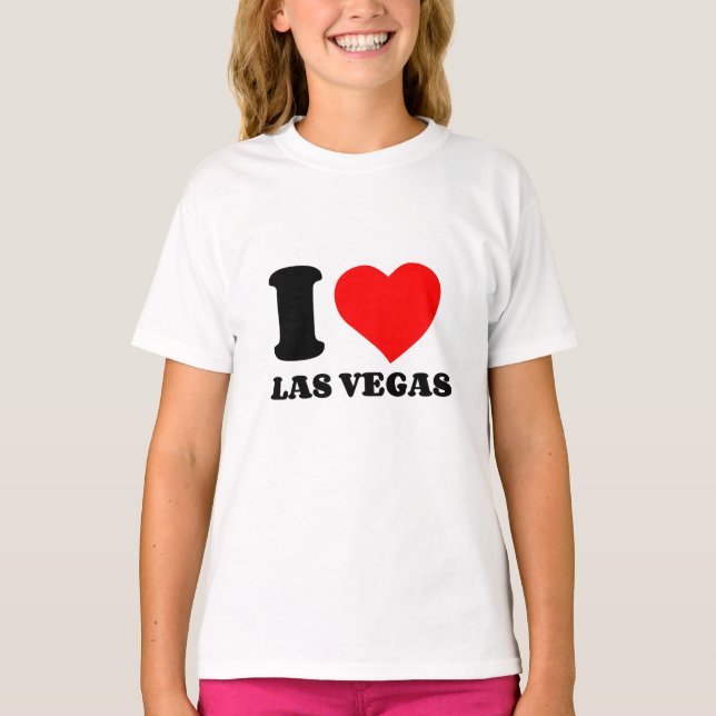 I KÄRLEK LAS VEGAS T SHIRT (Framsida)