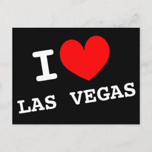 I kärlek Las Vegas vykort Anpassade adress