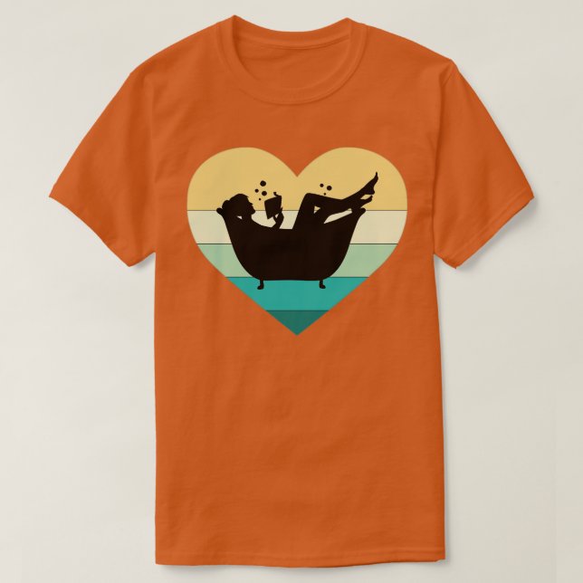 I Kärlek läser jag i badkaret T Shirt (Design framsida)