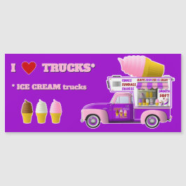 I Kärlek Lastbilar (ICE CREAM Lastbilar) magnet