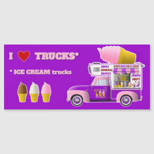 I Kärlek Lastbilar (ICE CREAM Lastbilar) magnet