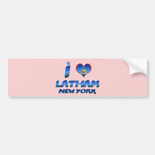 I kärlek Latham, New York Bildekal
