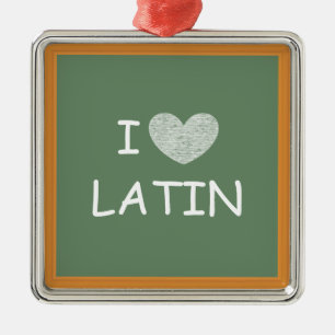 I Kärlek Latin Julgransprydnad Metall