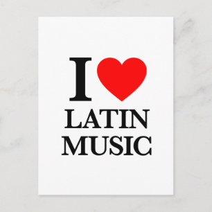 I Kärlek Latin Music Vykort
