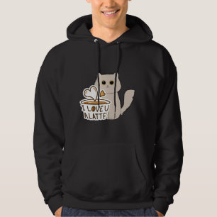 I kärlek Latte du T-Shirt Hoodie