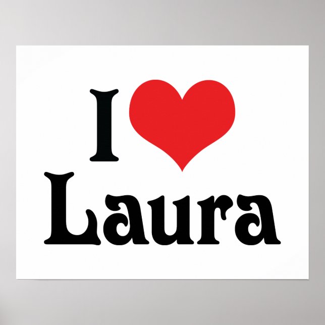 I Kärlek Laura Poster (Framsidan)