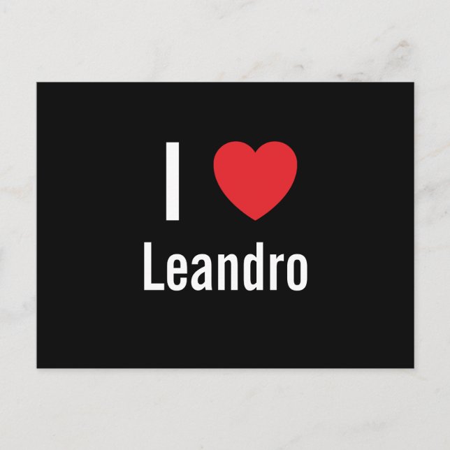 I kärlek Leandro Vykort (Framsida)