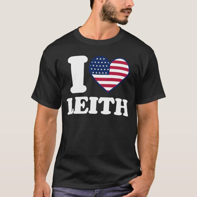 I kärlek Leith I hjärta Leith T Shirt (Framsida)