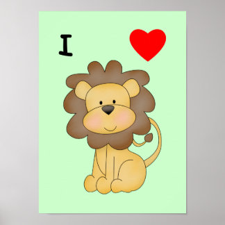 I KÄRLEK LEJON POSTER