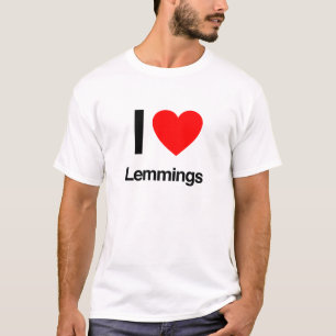 i kärlek lemmings tee shirt