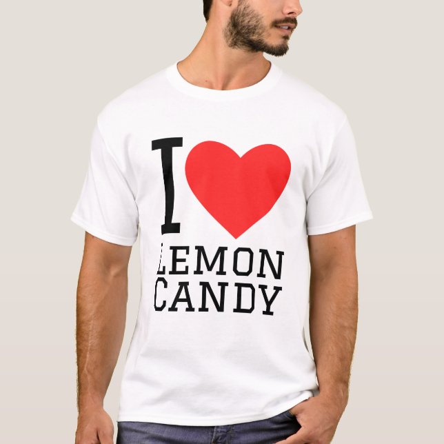 I kärlek lemon candy t shirt (Framsida)