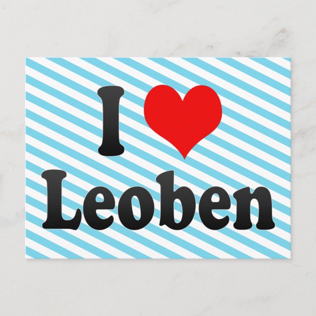 I Kärlek Leoben, Österrike Vykort (Framsida)