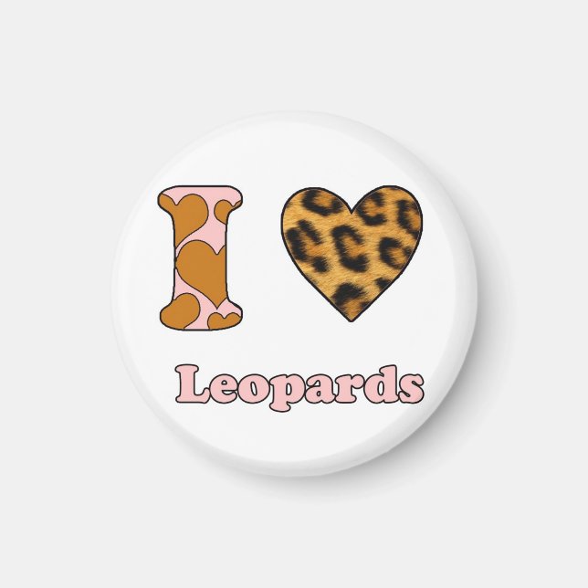 I kärlek Leopards Magnet (Framsidan)