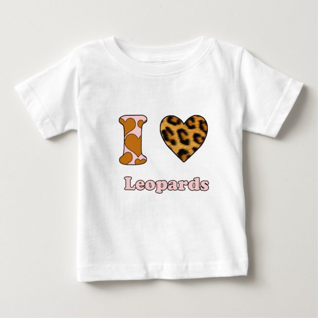 I kärlek leopards t shirt (Framsida)