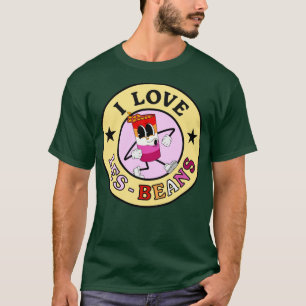 I Kärlek LesBeans Funny Lesbisk Pun T Shirt
