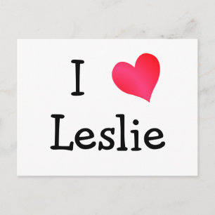 I Kärlek Leslie Vykort