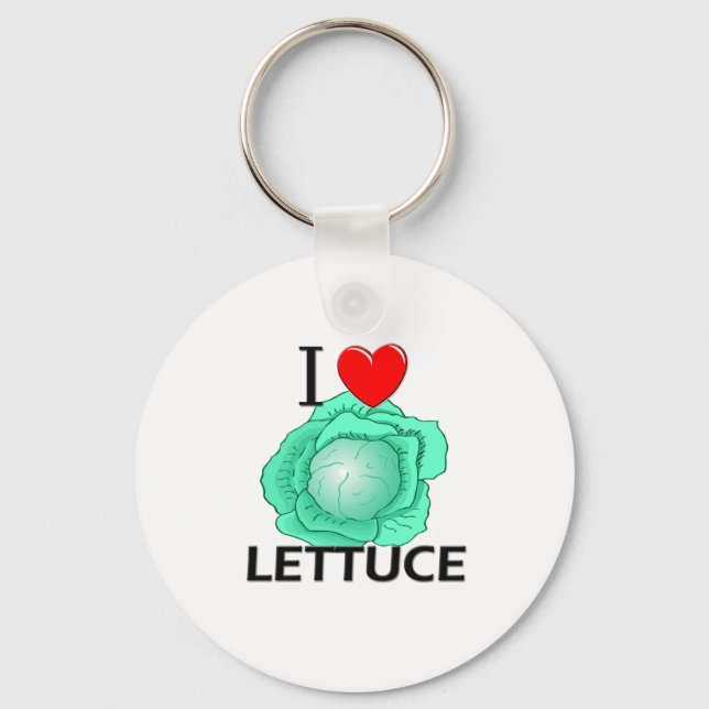 I Kärlek Lettuce Nyckelring (Framsida)