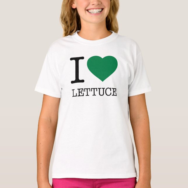 I KÄRLEK LETTUCE T SHIRT (Framsida)