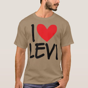 I Kärlek Levi Namn Personlig Manar Guy BFF Friend  T Shirt