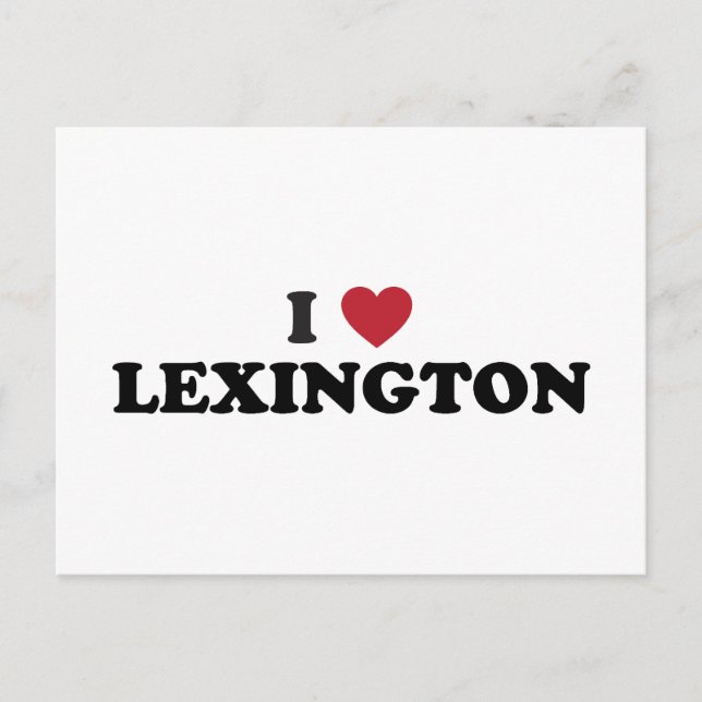 I Kärlek Lexington Kentucky Vykort (Framsida)