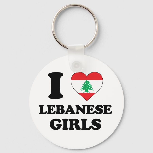 I kärlek Libanese Girls Nyckelring (Framsida)