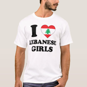 I kärlek Libanese Girls T Shirt