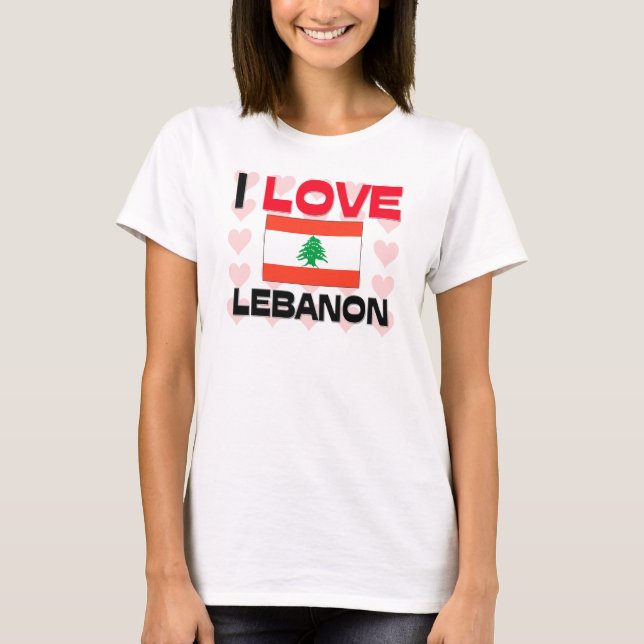 I Kärlek Libanon T-shirt (Framsida)