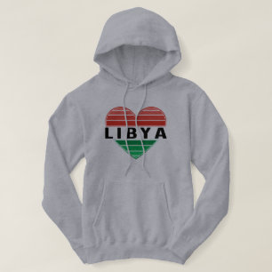 I Kärlek Libyen, Libyen, libyskt hjärta Hoodie