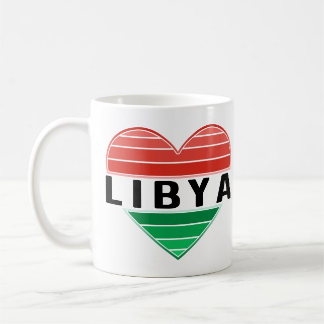 I Kärlek Libyen, Libyen, libyskt hjärta Kaffemugg (Vänster)