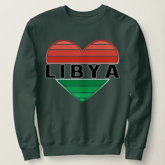 I Kärlek Libyen, Libyen, libyskt hjärta T Shirt (Design framsida)