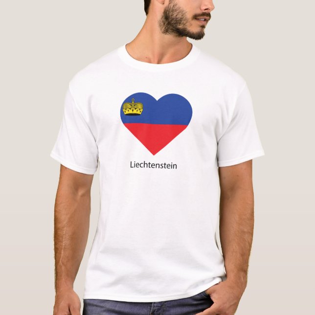 I Kärlek Liechtenstein T Shirt (Framsida)